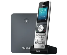 Yealink W76P, IP mobilusis telefonas, pilkas, belaidis ragelis, stalinis / sieninis, 20 linijų, 1000 įrašų