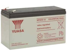 Yuasa Battery 2 maitinimo šaltinių NPW45-12, sandarios švino rūgšties baterijos (VRLA), 12 V, 1 vnt., 8500 mAh, 2,7kg, 151 mm