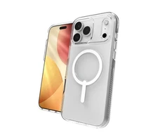 ZAGG Crystal Palace Snap – permatomas MagSafe dėklas, skirtas iPhone 17 Pro Max telefonui