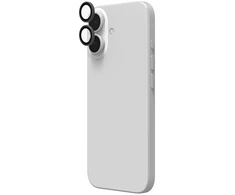 Zagg „InvisibleShield Glass Elite“ („CameraRings“) objektyvo apsauga, skirta „Apple iPhone 17/16/16+“ (sidabrinė), „Apple“, „iPhone 17/16/16+“, atsparus dulkėms, atsparus smūgiams, atsparus įbrėžimams, sidabrinė, 2 vnt.