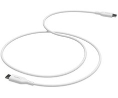 Kabelis USB Zagg USB-C - USB-C 1 m Baltas (409913177)