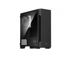 Zalman S3 TG, Midi bokštas, PC, Juoda, ATX, micro ATX, Mini-ITX, Plastikas, Plienas, Grūdintas stiklas, HDD, Maitinimas
