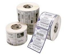 Zebra LABEL, POLYPROPYLENE, 102X102MM, THERMAL TRANSFER, 8000T BLOOD BAG, PERMANENT ADHESIVE, 25MM CORE