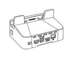 Zebra Zebra EVM 1-SLOT DOCK WITH RUGGED IO ADAPTER: HDMI, ETHERNET, 3XUSB 3.0, REQUIRES PWR-BGA12V50W0WW, CBL-DC-388A1-01 AND 3 WIRE AC CABLE
