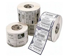 Zebra LABEL, POLYETHYLENE, 76X25MM, THERMAL TRANSFER, POLYE 3100T GLOSS, PERMANENT ADHESIVE, 76MM CORE
