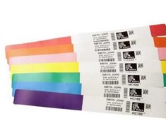 Zebra Z-Band Splash - Žalias - Self-adhesive spausdintuvas label - Direct thermal - 1" x 10" - 350 pc(s)