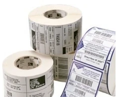 Zebra Label, Polyester, 38x19mm; Thermal Transfer, Z-Ultimate 3000T Sidabrinis, Permanent Adhesive, 25mm Core