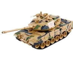 ZEGAN vokiškas Leopard 2 nuotolinio valdymo airsoft tankas 1:18, 2.4G