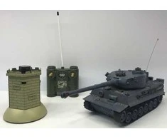 Zegan Vokiškas nuotolinio valdymo tankas „Tiger“ 1:28 VS „Fort“ 40 MHz