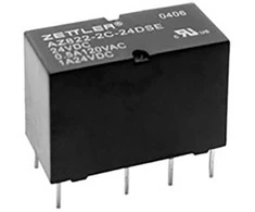 Zettler Electronics AZ822-2C-24DSE PCB relė 24 V/DC 2 A 2 x perjungiamieji 1 vnt.