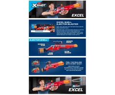 Zuru XSHOT - „Excel“ išmetimo šautuvas (36875)