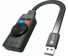 C-TECH Garso plokštė SC-7Q, 7.1 erdvinis garsas, garso jungiklis