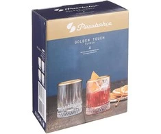 Pasabahce Stiklinių rinkinys viskiui Elysia Gold 355ml (4vnt)