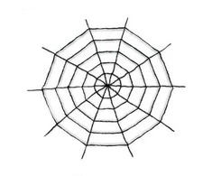 Helovino puošmena Pliušinis voratinklis, juodas, 150 cm