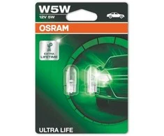 Osram lemputė W5W 12V W2.1x9.5d 5W ULTRA LIFE, DUO, 2825ULT-02B