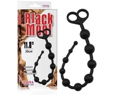 Black Mont Juodas Mont Anal karoliukai orgazmo kamuoliukai grandinėlė seksas 34cm