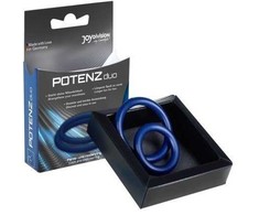 Mėlyna JOYDIVISION POTENZduo Mėlyna XL Dual Support Rings - Flexible Silicone