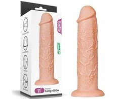 Lovetoy Long galingas dildo su siurbtuku ir venomis 28 cm