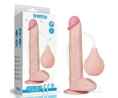 Lovetoy Dildo tikroviškas siurbtukas ir ejakuliacijos varpa