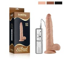 Lovetoy 9 colių itin stiprus vibruojantis dildo
