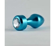 LOVETOY Aliuminio Anal plug Mėlyna