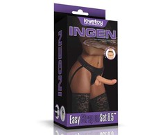 Lovetoy Strap-on lankstus dildo tikroviškas penis 21 cm