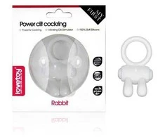 LOVETOY Power Clit Cockring Bunny Baltas