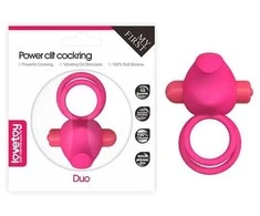 „Lovetoy“ dvigubas vibruojantis penio žiedas, rožinis