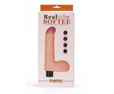 LOVETOY Reel Softee Vibratorius su kamuoliukais Flesh 8,0"
