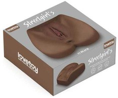 „Lovetoy“ masturbatorius, juodaodis, realistiškas, su makštimi ir išange.