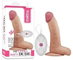 LoveToy 8,8 colio „Ultra Soft Dude“ vibruojantis žaislas