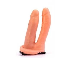 Lovetoy Dvigubos petnešėlės kelnaitės su dviem peniais