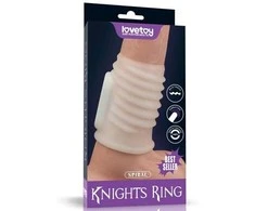 LOVETOY vibruojantis spiralinis riterių žiedas (Baltas) I