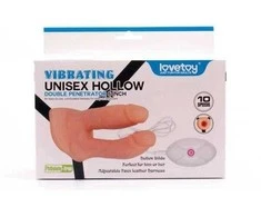 LOVETOY vibruojantis unisex tuščiaviduris dirželis