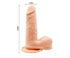 LYBAILE Barbara Vibe Rotate, siurbtuko vibratorius 14,5 cm Minkštimas