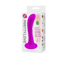 Pretty Love Silikoninis analinis kištukas su siurbtuku, unisex kamščiu