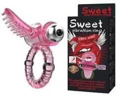 LYBAILE Cock Ring,10 Functions vibe, Rožinė