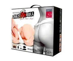 Crazy Bull Dvigubas analinis vaginalinis vibruojantis masturbatorius