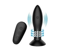 LYBAILE MR Play RC vibruojantis užpakalinis kištukas Juodas