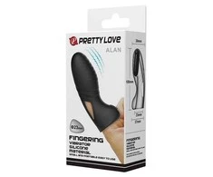 LYBAILE Pretty Love Alan Finger Vibratorius Juodas
