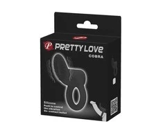 LYBAILE Pretty Love Cobra penio žiedas vibruojantis juodas