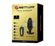 Pretty Love Bottom Pretty Love Electrostimulation kištukas vibruojantis analinis kištukas 9cm