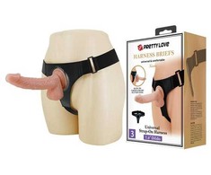 Pretty Love Kevin Universal Harness Set with 19 cm Anatomical Insert, rusvai gelsvas