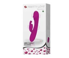 „Pretty Love“ triušio vibratorius klitorio stimuliatoriui, 30 režimų, 17 cm