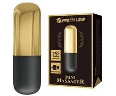 Pretty Love Bottom „PRETTY LOVE“ – AUKSINIS ĮKRAUNAMASIS KULKELINIS VIBRUOTUVAS