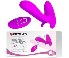 Pretty Love Massager 12 Modes Wireless Remote Violetinė