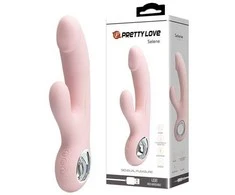 Pretty Love daugiafunkcis vibratorius su stimuliatoriumi 7 režimai 19cm