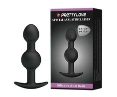 Pretty Love Svakom Weighted Double Silicone Plug with Internal Motion System Juodas
