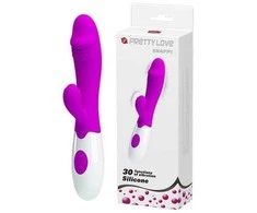 Pretty Love Flirtation Pretty Love Bunny vibratorius su sex masažuoklis 19cm 30 režimų