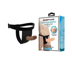 PRETTY LOVE – TRUKŠTUKAI su diržais – „Houston Strap-On“ 6,8 colio „Dildo“